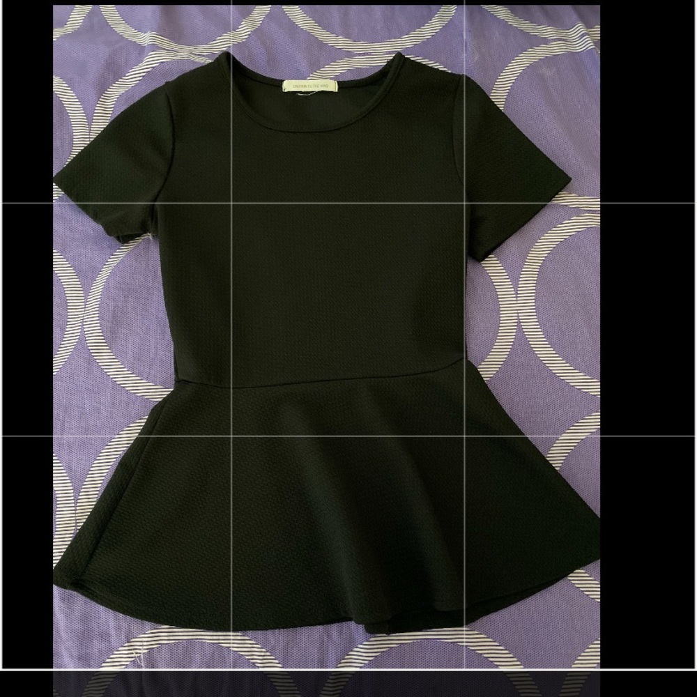 Black Caution to the Wind blouse